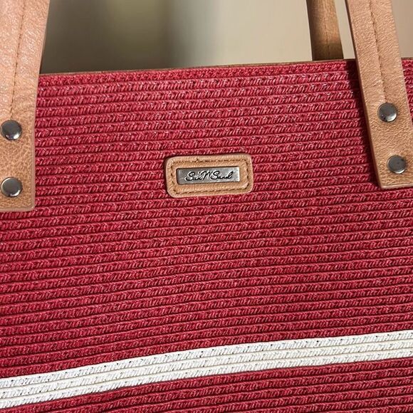 Straw Large Beach Bag - Picture 3 of 7